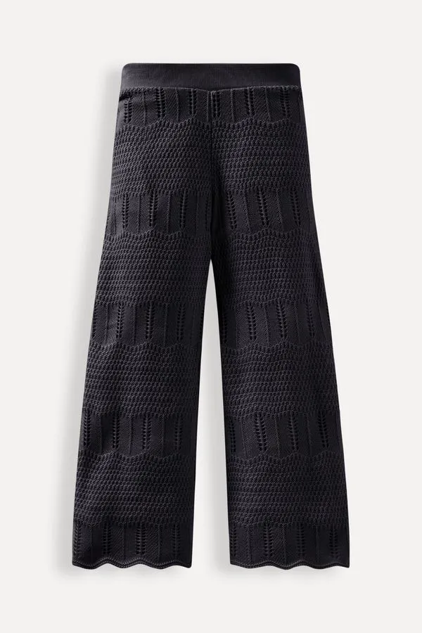 Calca Menina Tricot Lisa Preto - 18