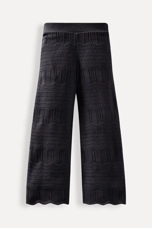 Calca Menina Tricot Lisa Preto - 16