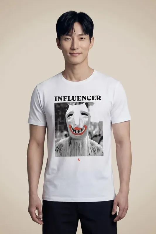 Camiseta Estampada Influencer La Ursa Branco - Gg
