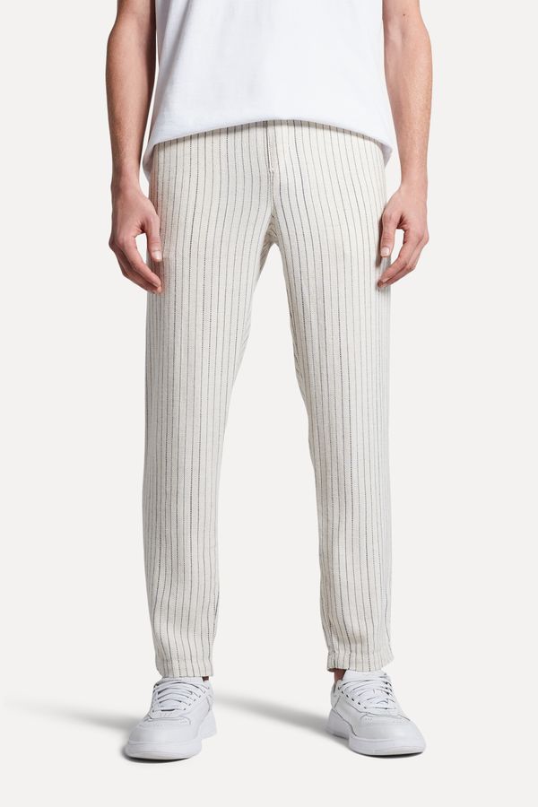 Calca Relax Listra Rustica Off White - G
