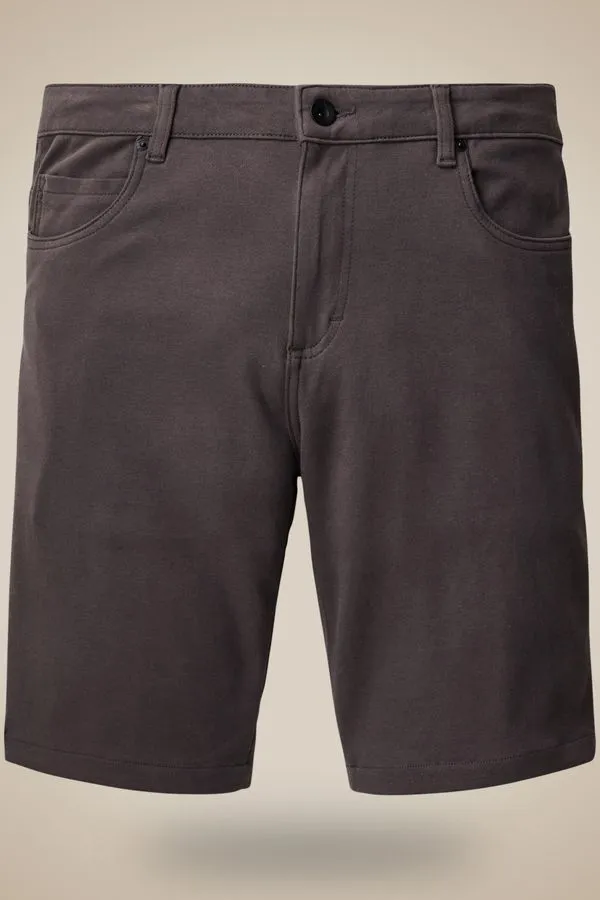Bermuda 5 Pockets Moletom Fuligem - 42