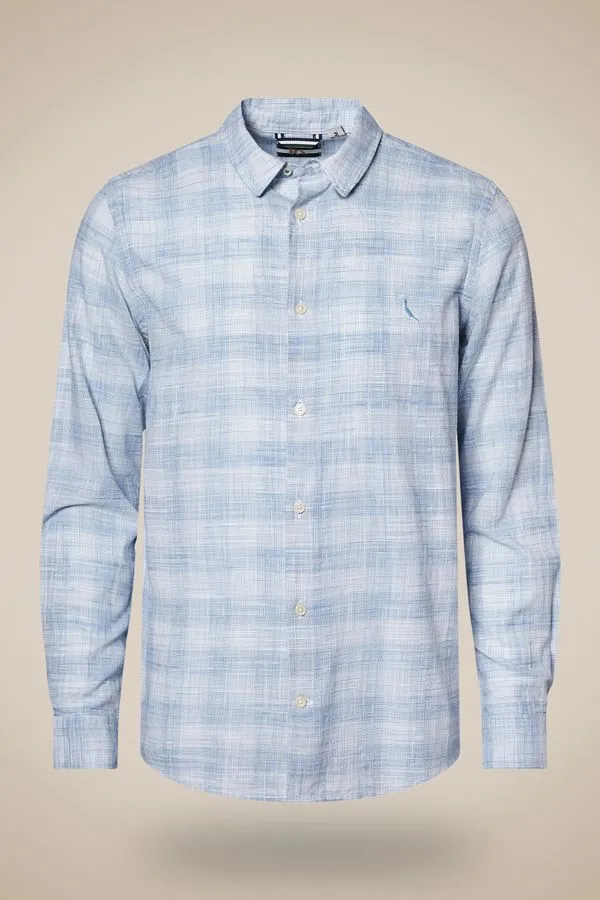 Camisa Ml Flame Xadrez Sancho Azul Dust - M