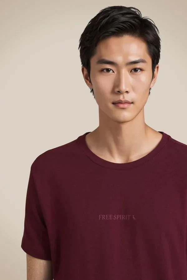 Camiseta Slim Est Free Spirit Vinho - M