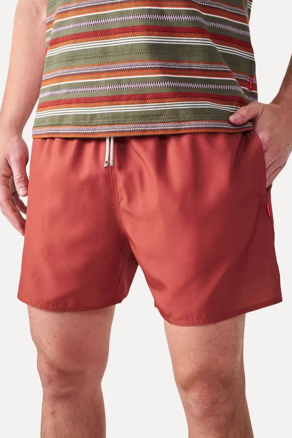 Short Praia Liso Laranja Ferrugem - Ggg