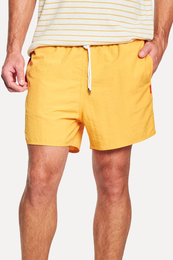 Short Praia Liso Amarelo Ouro - G