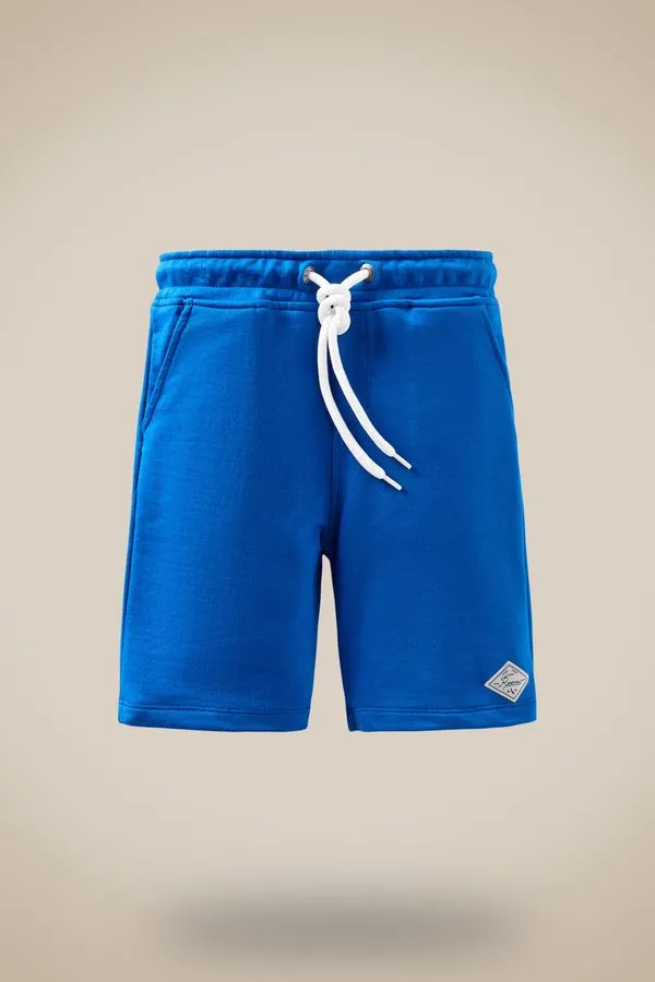 Bermuda Mini Moletom Street Color Azul Royal - 08