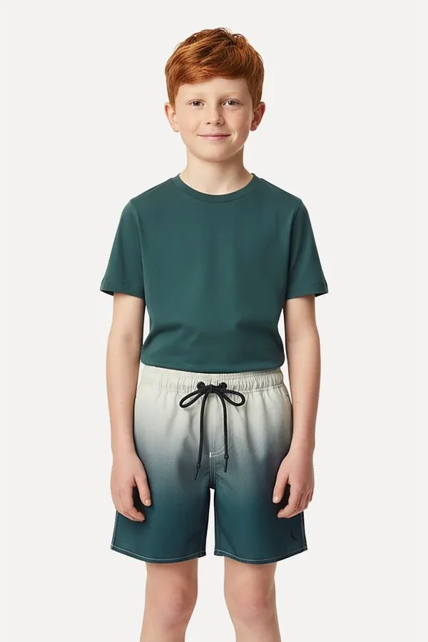 Short Mini Praia Degrade Militar Verde Militar - 02