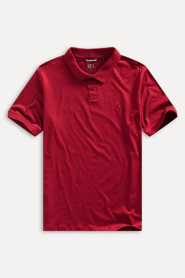 Polo Pima Meia Malha Bordeaux - Ggg