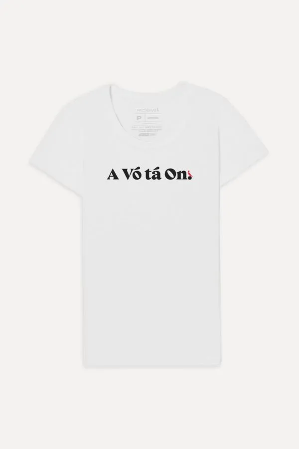 Camiseta A Vó Tá On Feminina Branco - P
