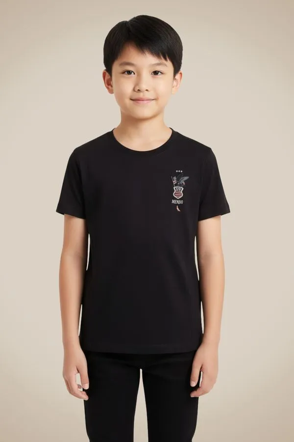 Camiseta Mini Estampa Fla Raca Amor 130 Preto - 14