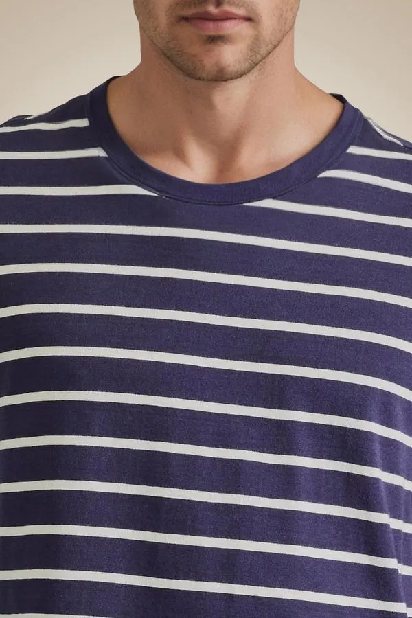 Camiseta Malhao Listrado Navy Dark - G