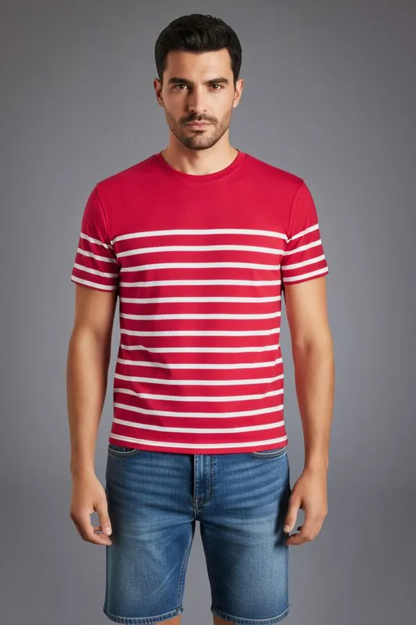 Camiseta Mc Listra Barra Peito U Vermelho - G