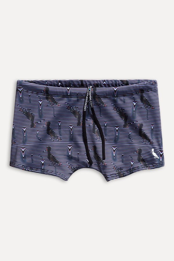 Sunga Short Mini Estampa Melted Preto - 06