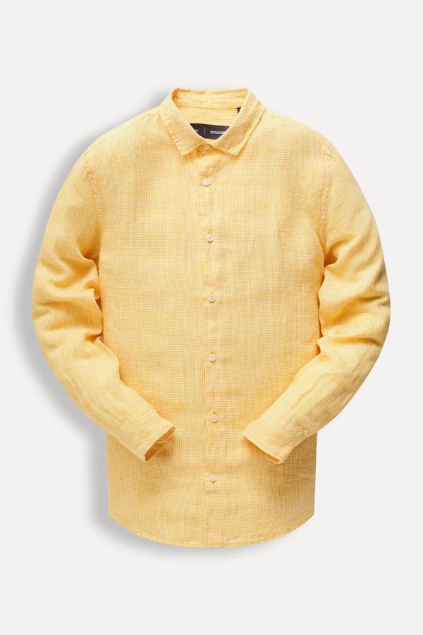 Camisa Ml Xadrez Danny Amarelo - P