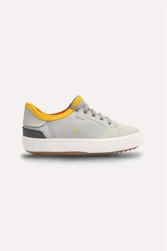 Tenis Bb Neo Baby Cinza/Grey/Grafite/Amarelo - 19/20