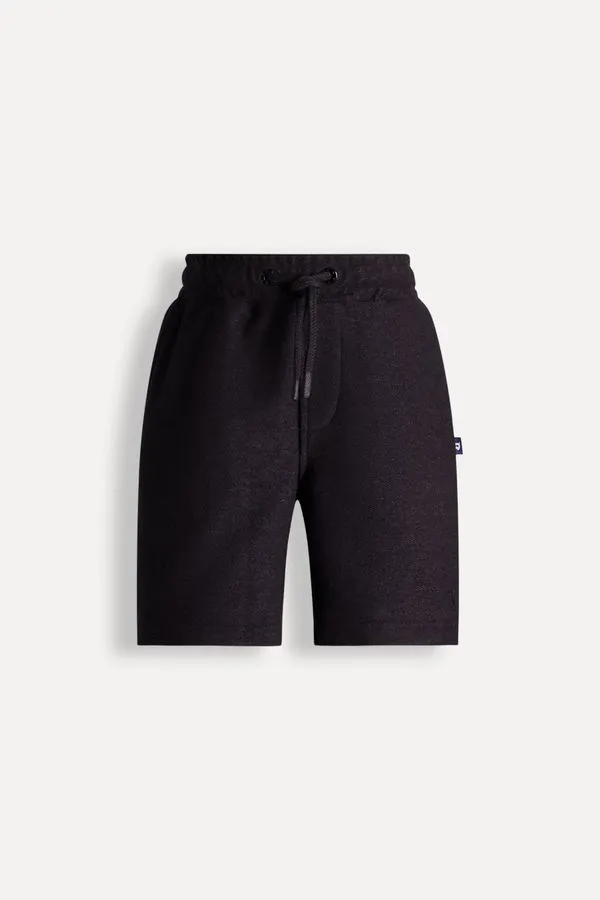 Bermuda Mini Malha Dudu Preto - 12