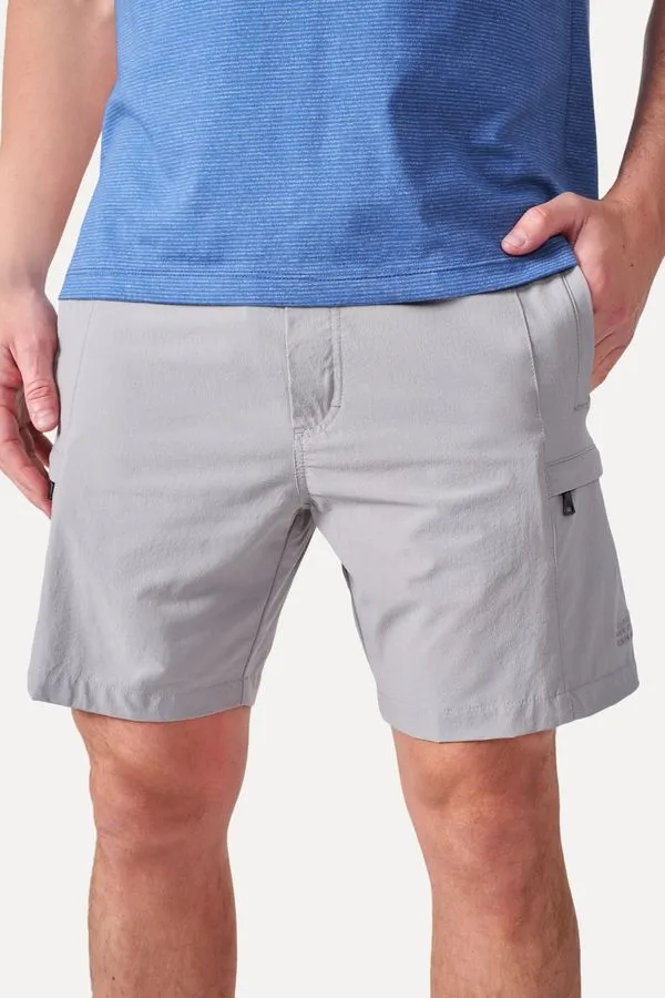 Short Liso Camp Cinza Concreto - G