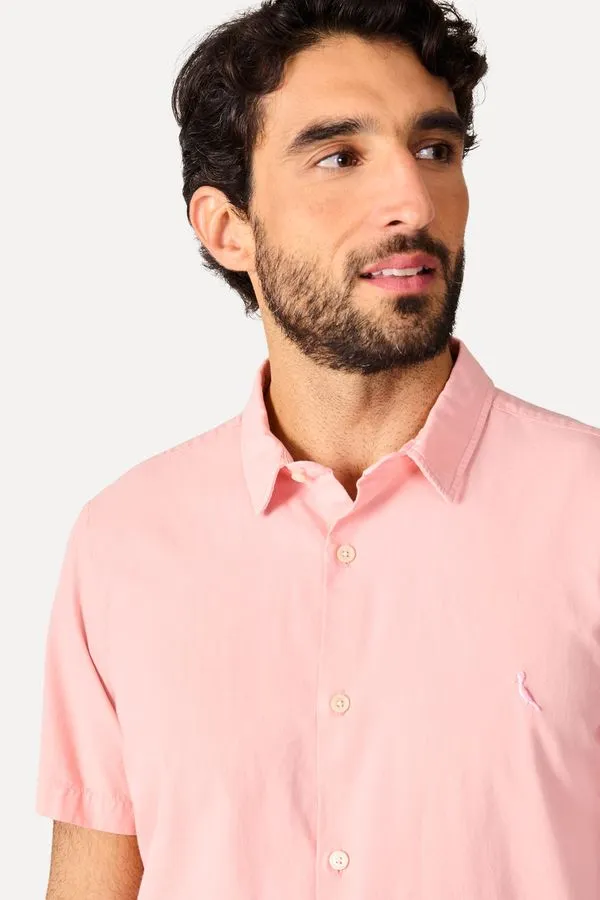 Camisa Manga Curta Nova Paraty Rosa Lotus - M