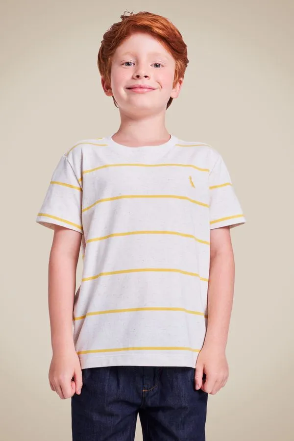 Camiseta Mini Listra Sol Amarelo Gema - 14