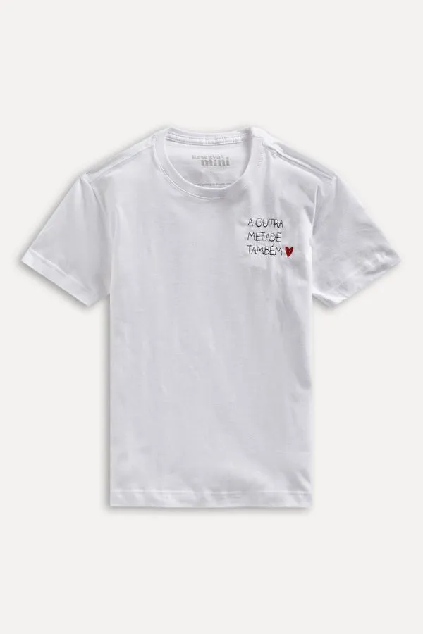 Camiseta Mini A Outra Metade Também Branco - 10