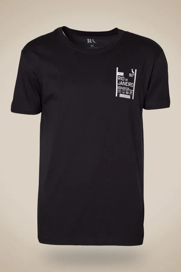 Camiseta Slim Est Born To Be Carioca Rj Preto - M