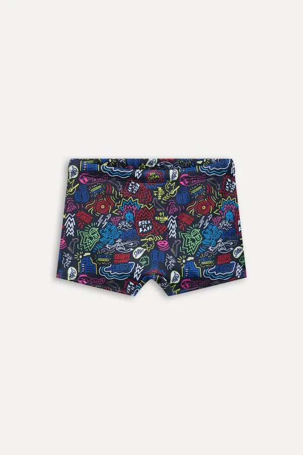 Sunga Mini Short Street Art Preto - 14