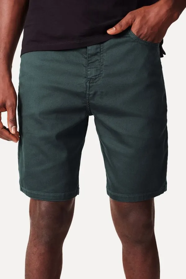 Bermuda Sarja Color Verde Mata - 44