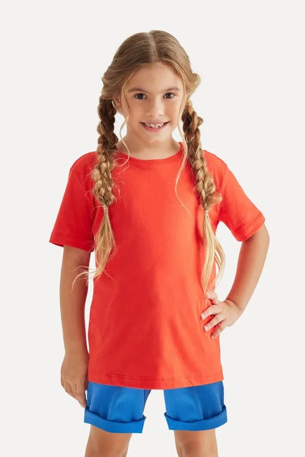 Camiseta Mini Simples Laranja - 02