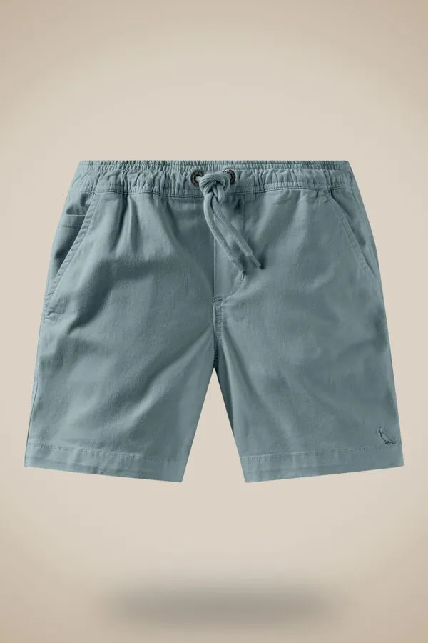 Short Mini Tp Elastico Estonado Azul Dust - 12