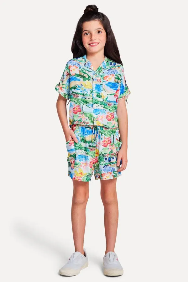 Short Menina Trancoso Off White - 02