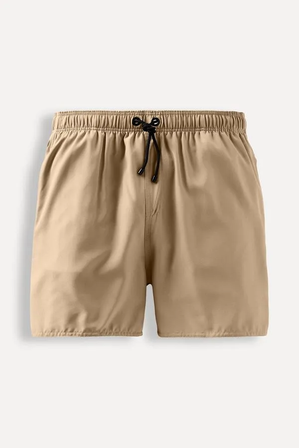 Short Praia Liso Basico Areia - G