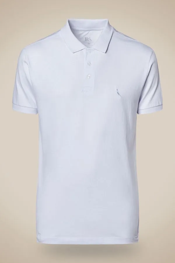 Polo Malha Pica-pau Mono Enxuto Branco - P