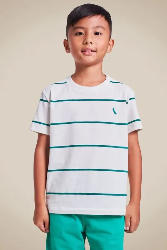 Camiseta Mini Listra Sol Verde Bandeira - 12