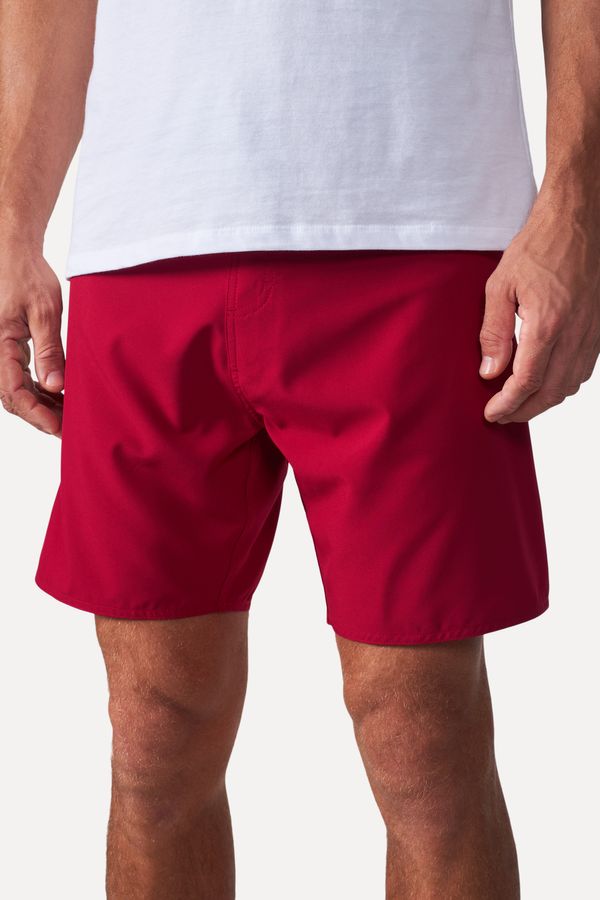 Bermuda De Praia Lisa Nova Vermelho - 46