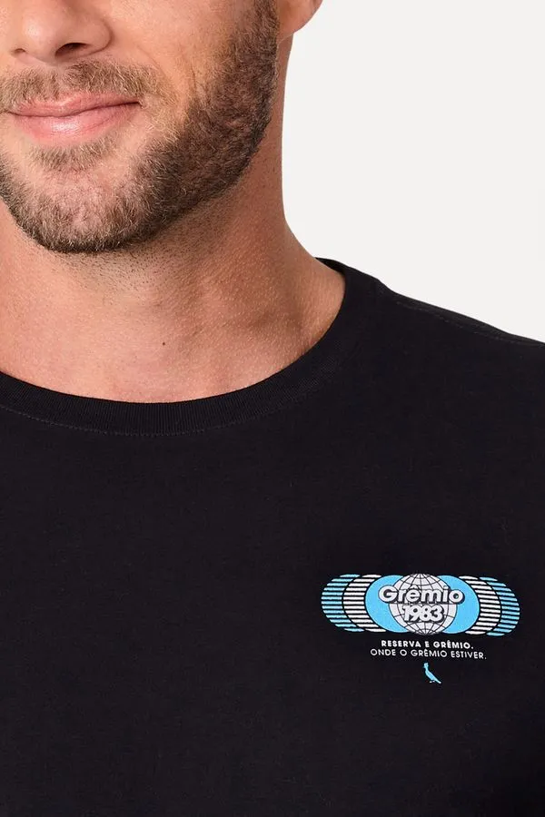 Camiseta Mundial 1983 Escudo Gremio Preto - M