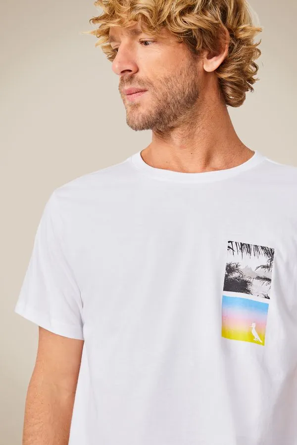Camiseta Estampa Photos Nature Branco - G