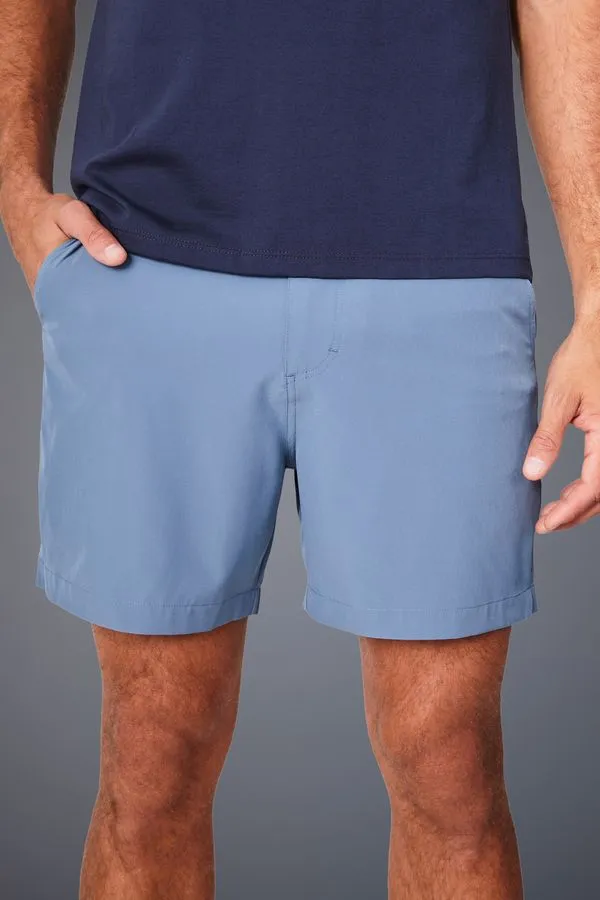 Short Arpoador Liso Azul Iron - 46
