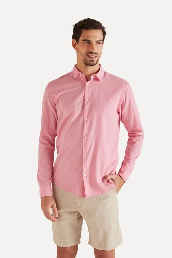Camisa Ml Buzios Rosa - Ggg