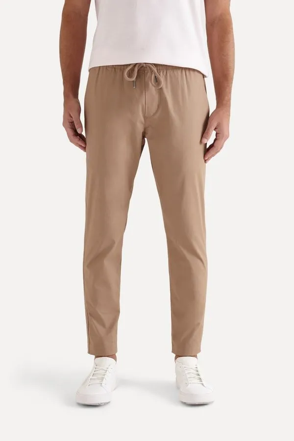 Calca Casual Relax Khaki - P
