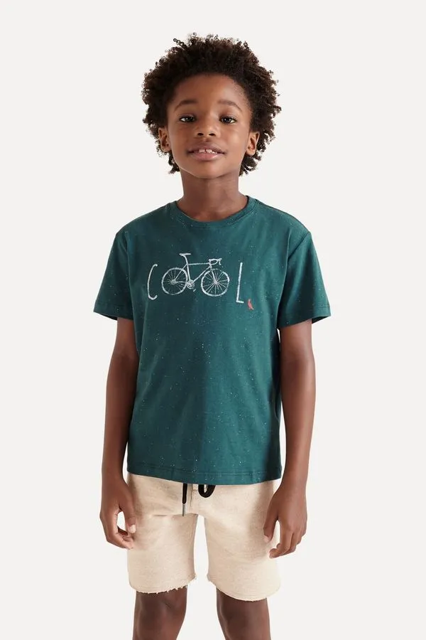 Camiseta Mini Sm Estampa Cool Militar - 04