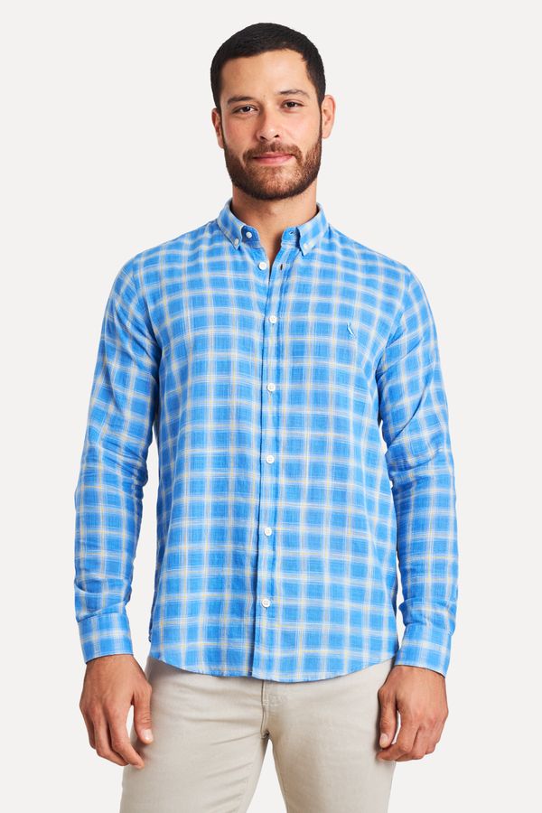 Camisa Ml Flame Maragojipe Azul Royal - G