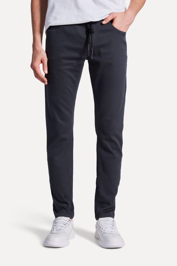 Calca Jeans Jogger Color Preto - 3g