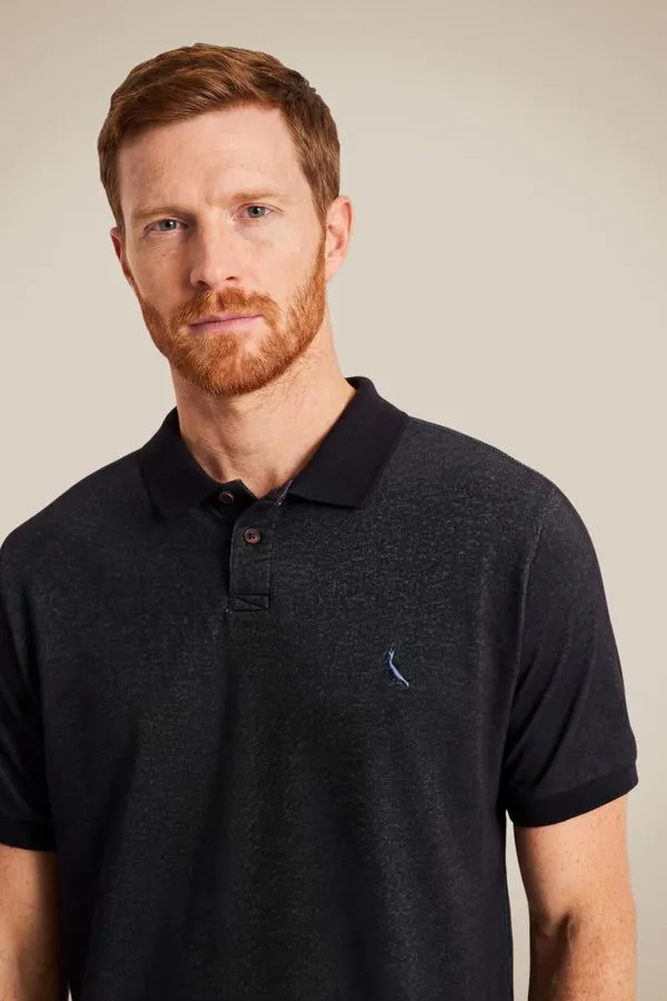 Polo Piquet Blue Preto - M