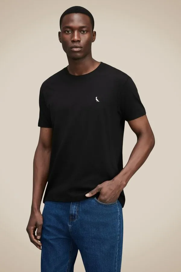 Camiseta Regular Basic Preto - M