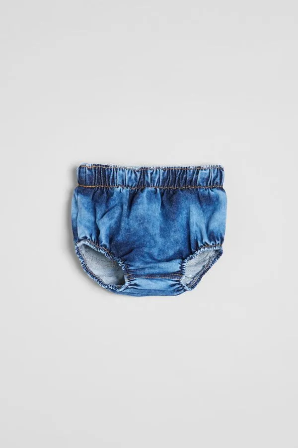 Tapa Fralda Reserva Mini Bebê Estique-se Azul Jeans - G