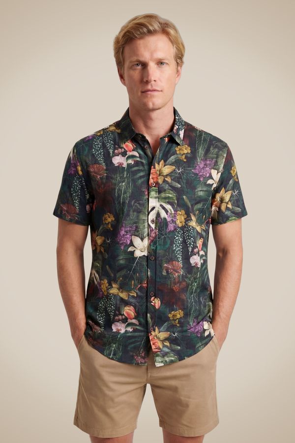 Camisa Mc Estampada Jardim Botanico U Preto - Ggg