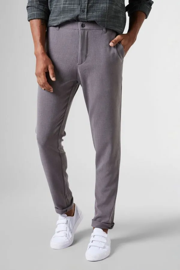 Calça Nylon Casual Elastano Wave Cinza Mescla - 42