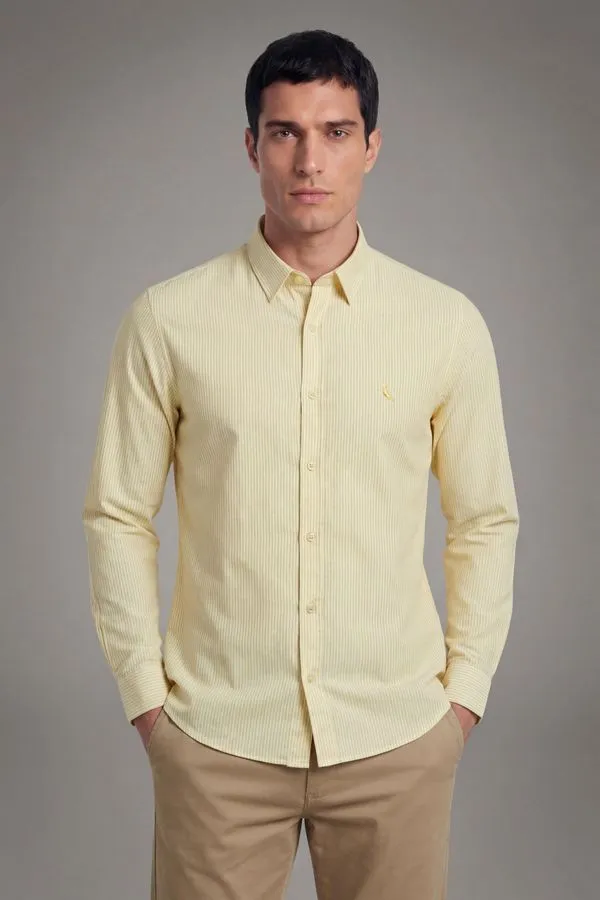 Camisa Ml Pedro Amarelo Claro - P