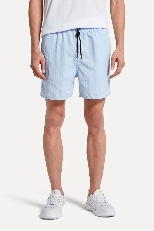 Short Praia Liso Azul Claro - G