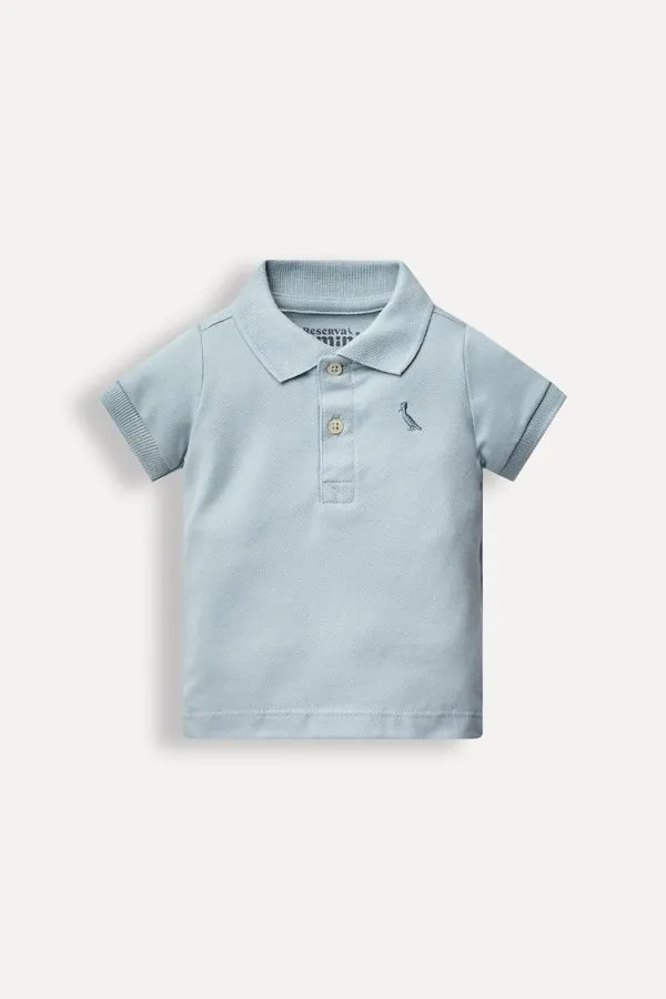 Polo Mc Bb Piquet Basica Azul Tech - G